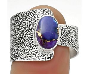 Copper Purple Turquoise - Arizona Ring size-8.5 SDR170373 R-1606, 6x9 mm