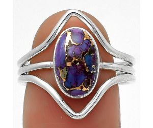 Copper Purple Turquoise - Arizona Ring size-8.5 SDR170532 R-1460, 7x11 mm
