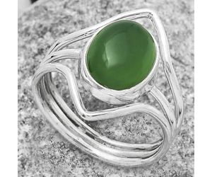 Natural Green Onyx Ring size-8.5 SDR170561 R-1460, 9x11 mm