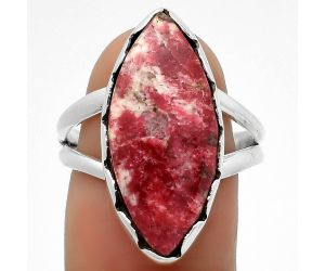 Natural Pink Thulite - Norway Ring size-9 SDR170649 R-1338, 11x23 mm