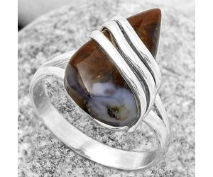 Natural Red Moss Agate Ring size-9 SDR170703 R-1444, 12x19 mm