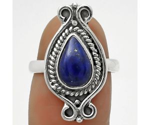 Natural Lapis - Afghanistan Ring size-7 SDR170741 R-1108, 7x11 mm
