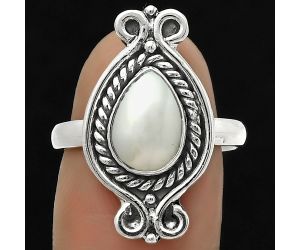 Natural Fresh Water Pearl Ring size-7 SDR170754 R-1108, 7x10 mm