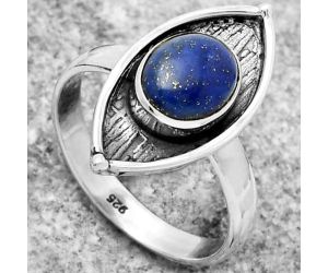 Natural Lapis - Afghanistan Ring size-8.5 SDR170883 R-1628, 7x9 mm