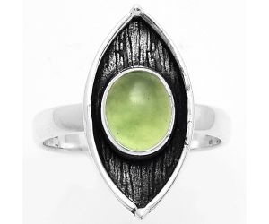 Natural Nephrite Jade - Canada Ring size-8.5 SDR170904 R-1628, 7x9 mm