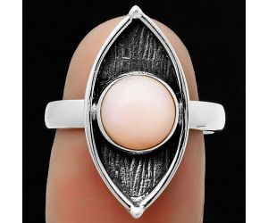 Natural Pink Opal - Australia Ring size-7.5 SDR170916 R-1628, 8x8 mm