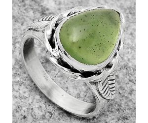 Natural Nephrite Jade - Canada Ring size-7 SDR170952 R-1083, 10x14 mm