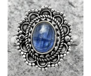 Natural Blue Kyanite - Brazil Ring size-8 SDR171062 R-1256, 7x9 mm