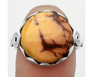 Natural Indian Paint Gemstone Ring size-8.5 SDR171074 R-1315, 16x16 mm