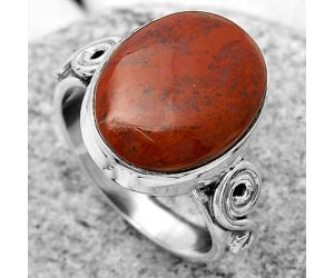 Natural Red Moss Agate Ring size-7 SDR171120 R-1315, 12x16 mm
