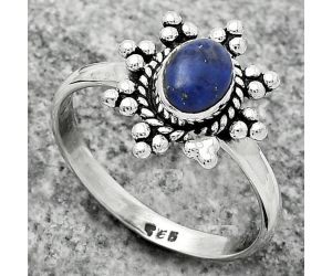 Natural Lapis - Afghanistan Ring size-8.5 SDR171622 R-1234, 5x7 mm