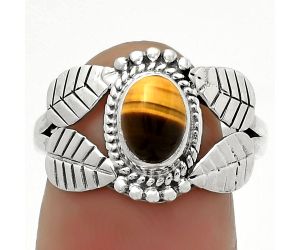 Natural Tiger Eye - Africa Ring size-7.5 SDR171775 R-1387, 7x5 mm