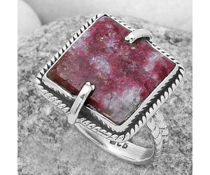Natural Pink Thulite - Norway Ring size-8.5 SDR172244 R-1635, 14x14 mm