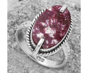 Natural Pink Thulite - Norway Ring size-8 SDR172248 R-1635, 11x18 mm
