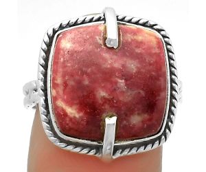 Natural Pink Thulite - Norway Ring size-8.5 SDR172271 R-1635, 15x15 mm