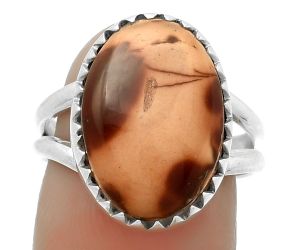 Natural Indian Paint Gemstone Ring size-7 SDR172338 R-1210, 12x17 mm