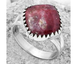 Natural Pink Thulite - Norway Ring size-9 SDR172366 R-1210, 14x14 mm