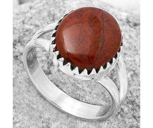 Natural Red Moss Agate Ring size-8.5 SDR172374 R-1210, 12x14 mm