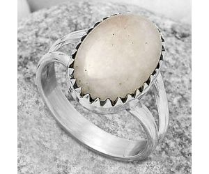 Natural Pink Scolecite Ring size-9 SDR172375 R-1210, 11x16 mm