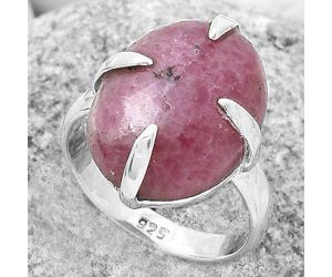 Natural Rhodonite Ring size-7.5 SDR172386 R-1305, 14x18 mm