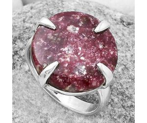 Natural Pink Thulite - Norway Ring size-7.5 SDR172395 R-1305, 18x18 mm
