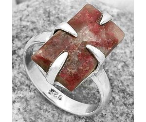 Natural Pink Thulite - Norway Ring size-8 SDR172412 R-1305, 10x17 mm