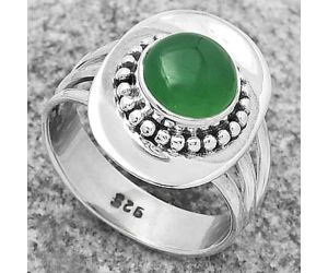Natural Green Onyx Ring size-7.5 SDR172439 R-1458, 8x8 mm