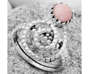 Spiral - Pink Opal - Australia Ring size-8.5 SDR172622 R-1456, 7x7 mm