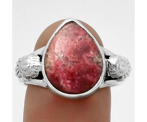 Natural Pink Thulite - Norway Ring size-9 SDR172672 R-1261, 12x15 mm