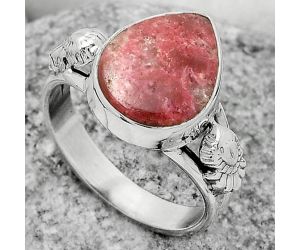 Natural Pink Thulite - Norway Ring size-9 SDR172672 R-1261, 12x15 mm