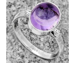 Natural Amethyst Cab - Brazil Ring size-8 SDR173169 R-1715, 9x11 mm