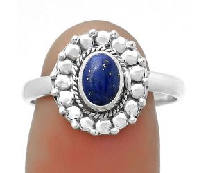Natural Lapis - Afghanistan Ring size-9 SDR173280 R-1399, 5x7 mm