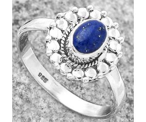 Natural Lapis - Afghanistan Ring size-9 SDR173280 R-1399, 5x7 mm