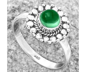 Lab Created Green Tourmaline Ring size-9 SDR173281 R-1399, 6x6 mm