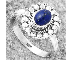 Natural Lapis - Afghanistan Ring size-7.5 SDR173285 R-1399, 5x7 mm