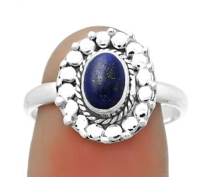 Natural Lapis - Afghanistan Ring size-7.5 SDR173290 R-1399, 5x7 mm