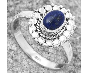 Natural Lapis - Afghanistan Ring size-7.5 SDR173290 R-1399, 5x7 mm