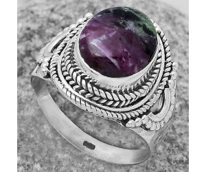 Natural Ruby Zoisite - Africa Ring size-8.5 SDR173380 R-1570, 10x12 mm