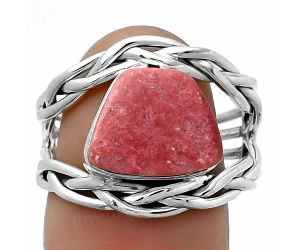 Natural Pink Thulite - Norway Ring size-7.5 SDR173781 R-1134, 10x12 mm