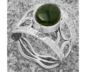 Natural Chrome Chalcedony Ring size-7 SDR174014 R-1133, 8x10 mm