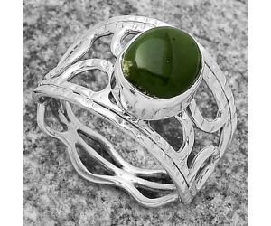 Natural Chrome Chalcedony Ring size-8 SDR174024 R-1133, 8x10 mm