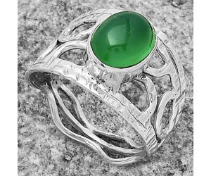 Natural Green Onyx Ring size-9 SDR174038 R-1133, 8x10 mm
