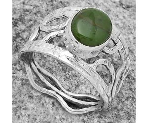 Natural Chrome Chalcedony Ring size-9 SDR174053 R-1133, 8x10 mm