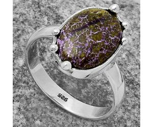 Natural Purpurite - South Africa Ring size-8.5 SDR174117 R-1506, 10x14 mm