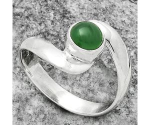 Natural Green Onyx Ring size-8.5 SDR174150 R-1232, 6x6 mm