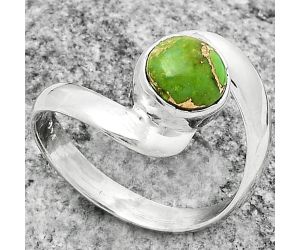 Copper Green Turquoise - Arizona Ring size-7 SDR174151 R-1232, 7x7 mm