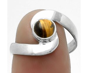 Natural Tiger Eye - Africa Ring size-8 SDR174156 R-1232, 6x6 mm