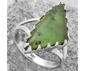 Natural Chrome Chalcedony Ring size-8 SDR174314 R-1210, 12x23 mm
