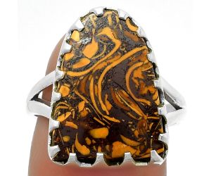 Coquina Fossil Jasper - India Ring size-7.5 SDR174323 R-1210, 14x19 mm