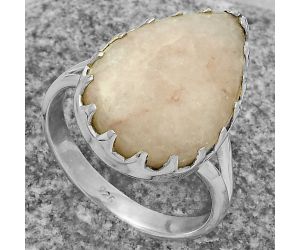 Natural Pink Scolecite Ring size-9 SDR174337 R-1210, 14x21 mm